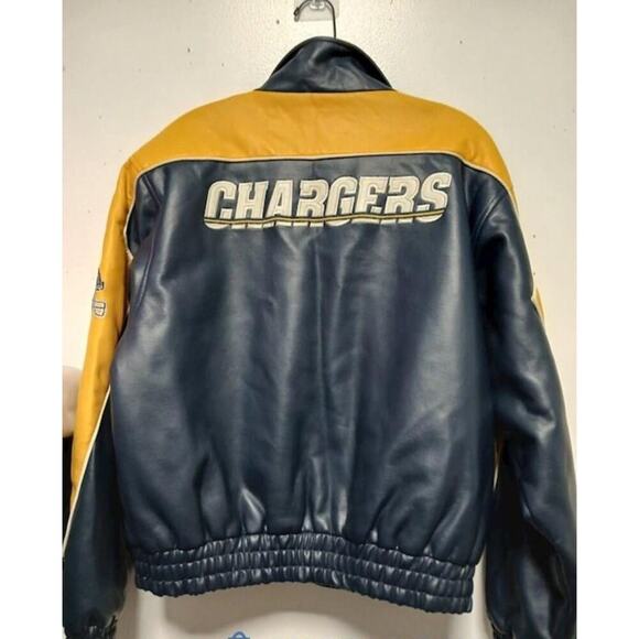 San Diego Chargers Play Football Polyester Boys Or WOMENS Jacket XL(16-18 )‎ VTG - Picture 1 of 8